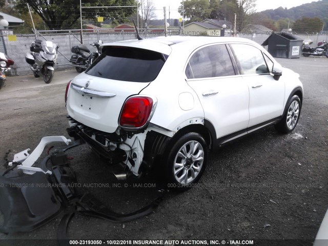 ZFBCFXDT3GP381338 - 2016 FIAT 500X LOUNGE WHITE photo 4