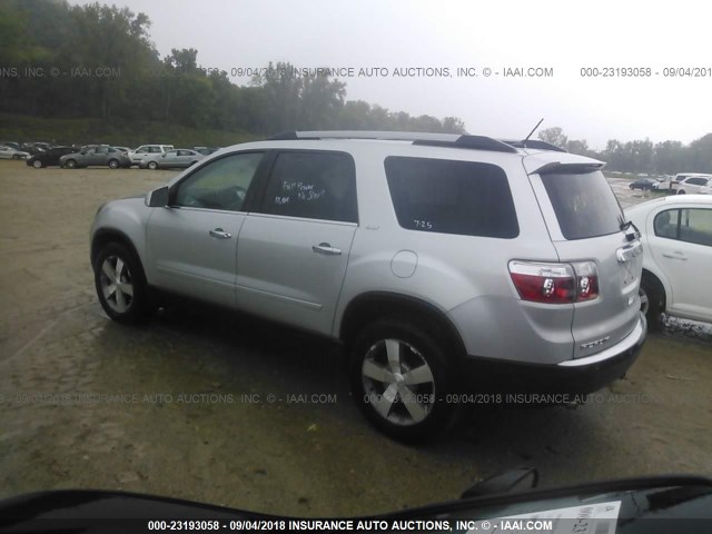 1GKLVMED0AJ230929 - 2010 GMC ACADIA SLT-1 Srebrny zdjęcie 3