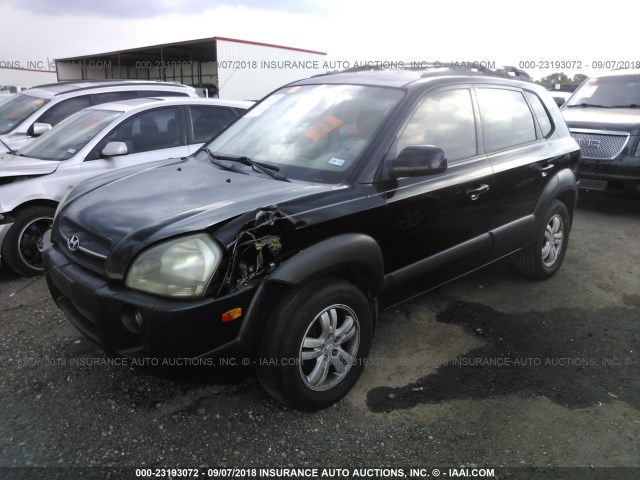 KM8JN12DX6U378416 - 2006 HYUNDAI TUCSON GLS/LIMITED BLACK photo 2