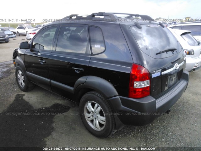 KM8JN12DX6U378416 - 2006 HYUNDAI TUCSON GLS/LIMITED BLACK photo 3