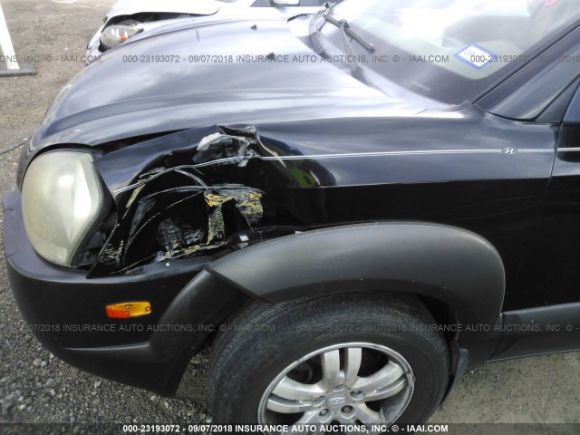 KM8JN12DX6U378416 - 2006 HYUNDAI TUCSON GLS/LIMITED 黑色 照片 6