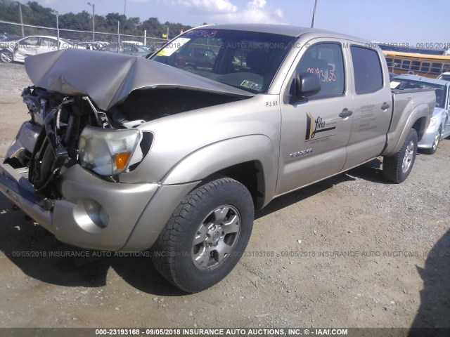 5TEMU52N28Z531935 - 2008 TOYOTA TACOMA DOUBLE CAB LONG BED TAN photo 2