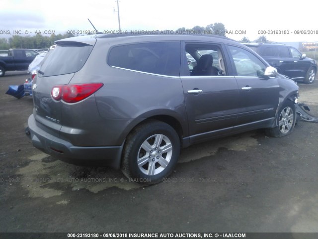 1GNER23D19S155347 - 2009 CHEVROLET TRAVERSE LT BROWN photo 4