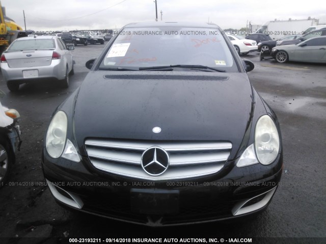 4JGCB75E96A015244 - 2006 MERCEDES-BENZ R 500 BLACK photo 6