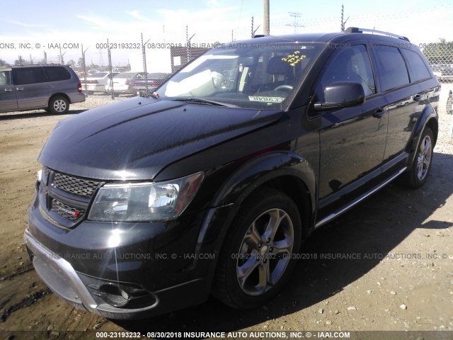 3C4PDCGBXGT146463 - 2016 DODGE JOURNEY CROSSROAD BLACK photo 2