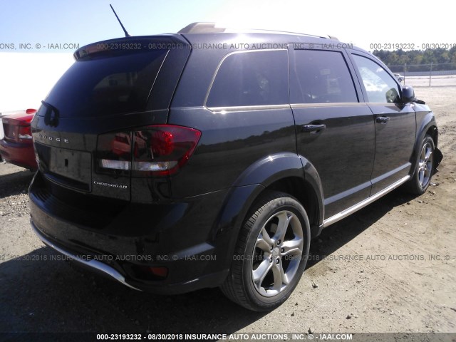 3C4PDCGBXGT146463 - 2016 DODGE JOURNEY CROSSROAD BLACK photo 4