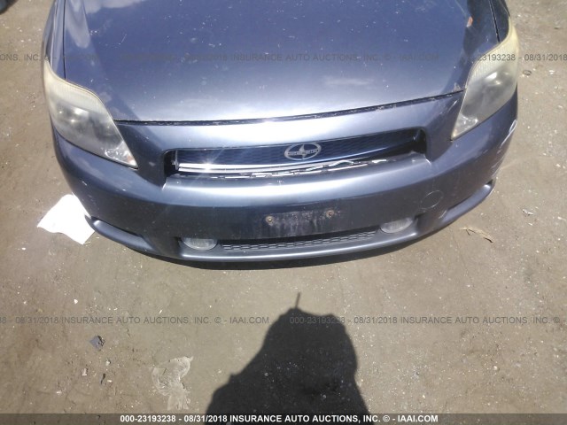 JTKDE167560078286 - 2006 TOYOTA SCION TC BLUE photo 6