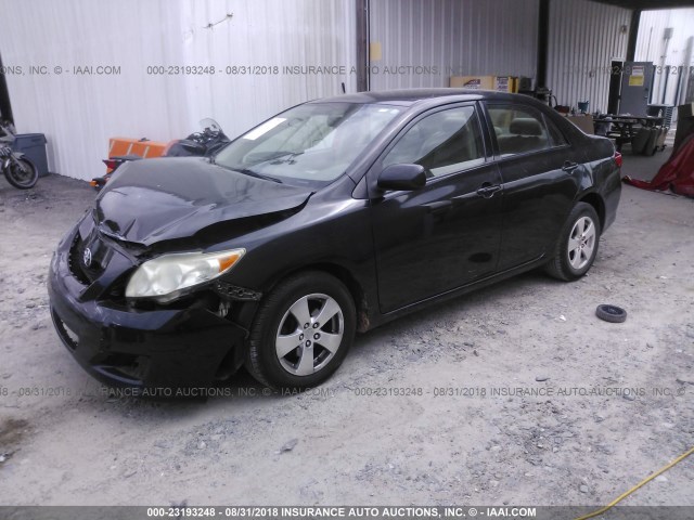 JTDBL40E39J018969 - 2009 TOYOTA COROLLA LE/XLE BLACK photo 2