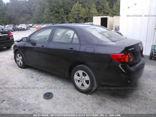 JTDBL40E39J018969 - 2009 TOYOTA COROLLA LE/XLE BLACK photo 3