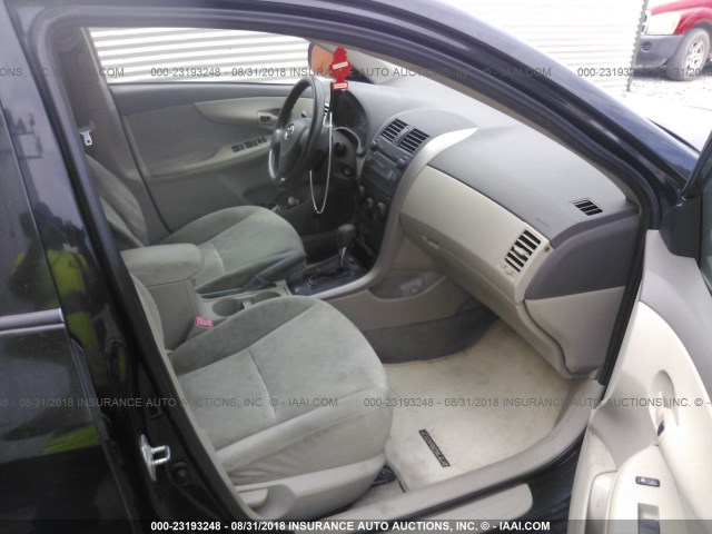 JTDBL40E39J018969 - 2009 TOYOTA COROLLA LE/XLE BLACK photo 5
