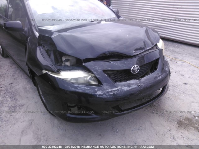 JTDBL40E39J018969 - 2009 TOYOTA COROLLA LE/XLE BLACK photo 6