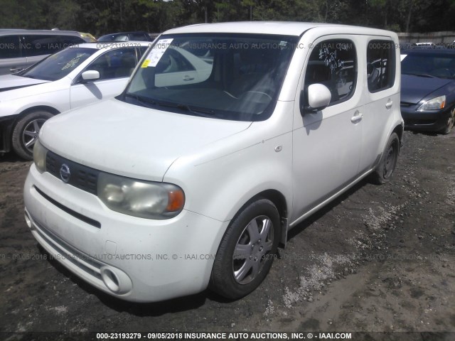 JN8AZ2KR8BT206724 - 2011 NISSAN CUBE S/SL/KROM WHITE photo 2