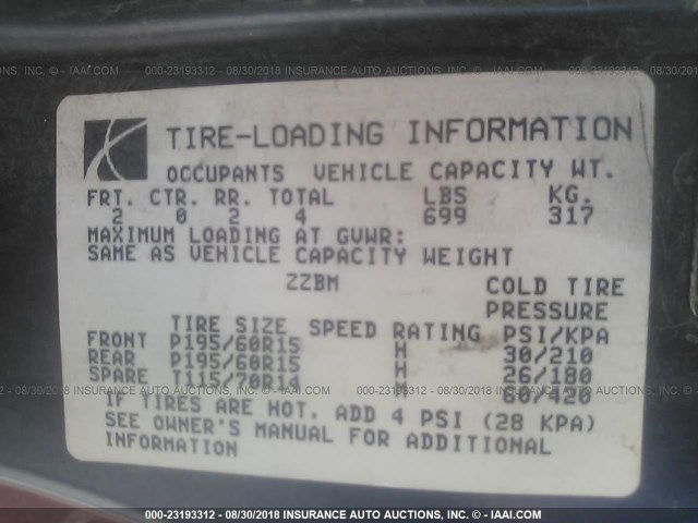 1G8ZR12722Z184492 - 2002 SATURN SC2 RED photo 9