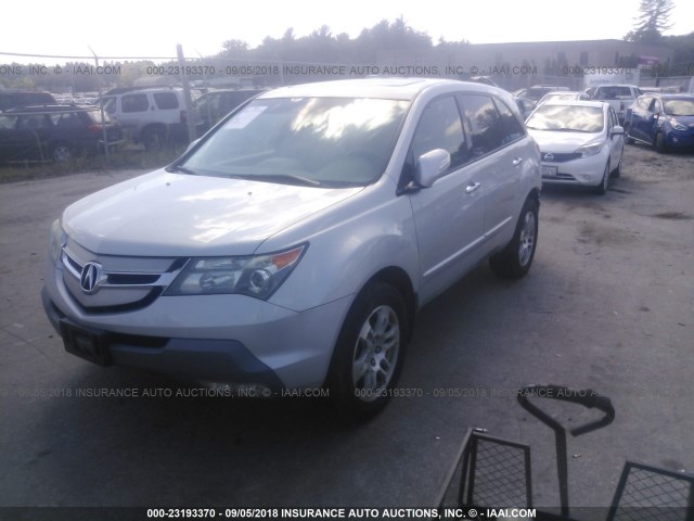 2HNYD28609H515028 - 2009 ACURA MDX TECHNOLOGY SILVER photo 2