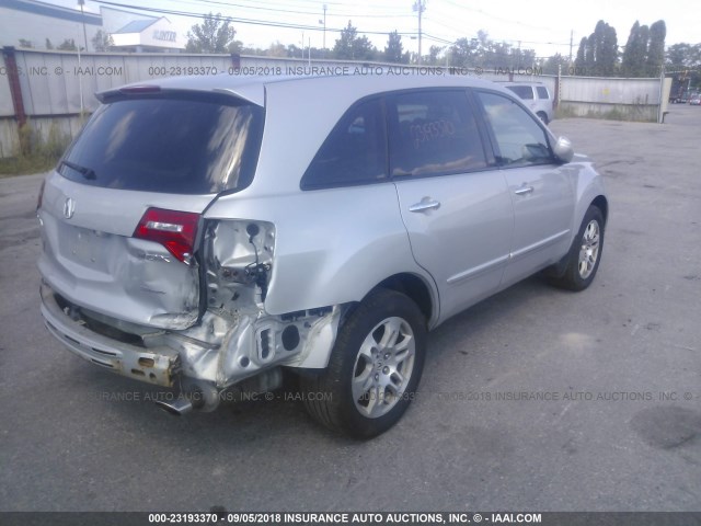 2HNYD28609H515028 - 2009 ACURA MDX TECHNOLOGY SILVER photo 4