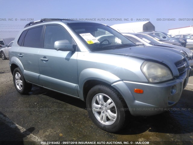 KM8JN12D36U453439 - 2006 HYUNDAI TUCSON GLS/LIMITED Light Blue photo 1