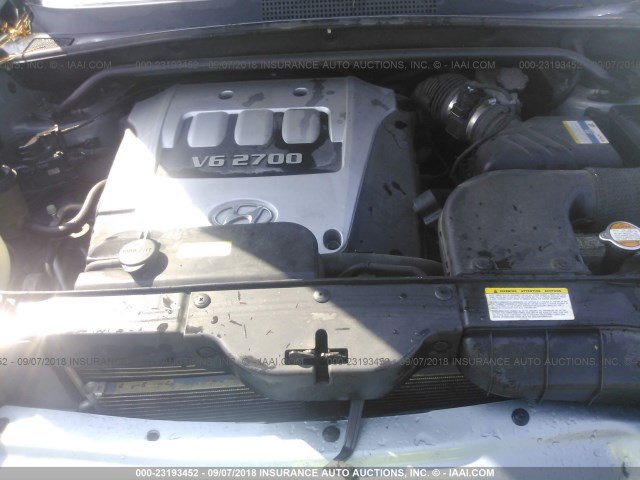 KM8JN12D36U453439 - 2006 HYUNDAI TUCSON GLS/LIMITED 浅蓝色 照片 10