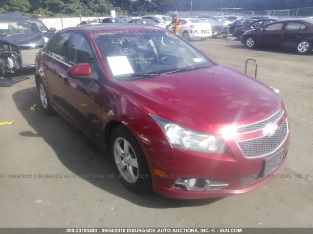 1G1PF5SC1C7407783 - 2012 CHEVROLET CRUZE LT RED photo 1