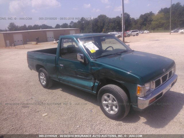 1N6SD11S3VC305370 - 1997 NISSAN TRUCK XE GREEN photo 1