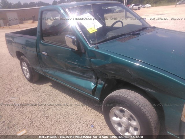 1N6SD11S3VC305370 - 1997 NISSAN TRUCK XE GREEN photo 6