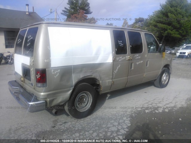 1FTSE34L49DA41723 - 2009 FORD ECONOLINE E350 SUPER DUTY VAN TAN photo 4