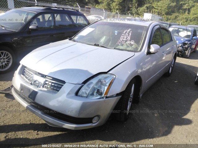 1N4BA41E64C929000 - 2004 NISSAN MAXIMA SE/SL SILVER photo 2