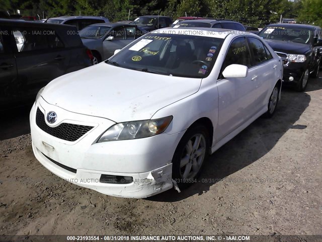 4T1BE46K48U735106 - 2008 TOYOTA CAMRY CE/LE/XLE/SE WHITE photo 2