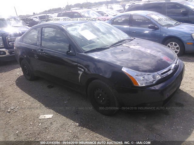 1FAHP33N28W281241 - 2008 FORD FOCUS SE/SEL/SES BLACK photo 1