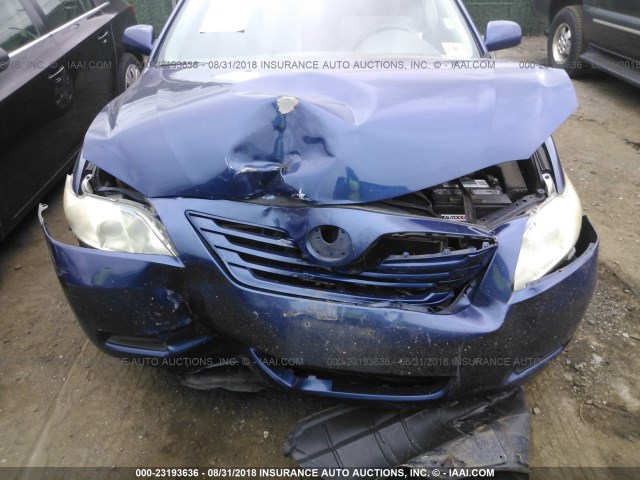 4T1BE46K47U082985 - 2007 TOYOTA CAMRY NEW GENERAT CE/LE/XLE/SE BLUE photo 6
