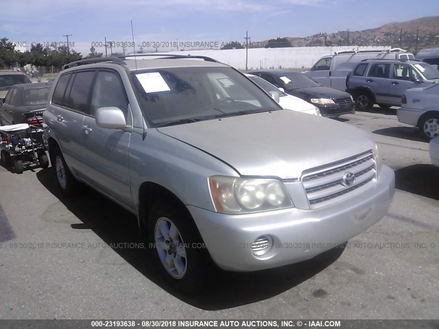 JTEGF21A130093353 - 2003 TOYOTA HIGHLANDER LIMITED SILVER photo 1