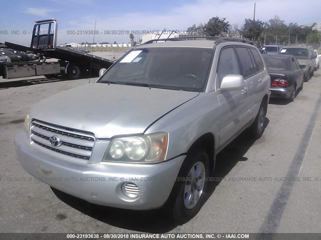 JTEGF21A130093353 - 2003 TOYOTA HIGHLANDER LIMITED SILVER photo 2