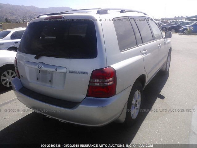 JTEGF21A130093353 - 2003 TOYOTA HIGHLANDER LIMITED SILVER photo 4