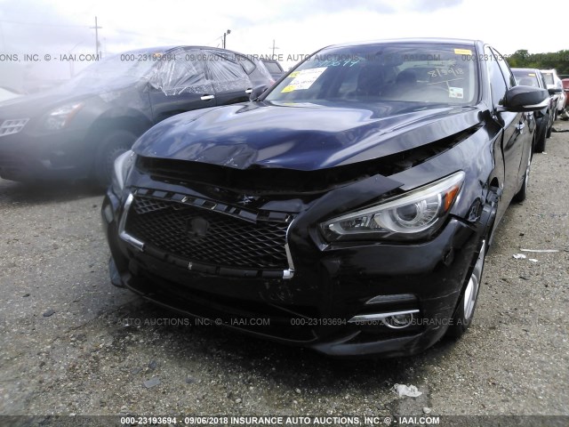 JN1BV7AP2EM674345 - 2014 INFINITI Q50 PREMIUM/SPORT BLACK photo 6