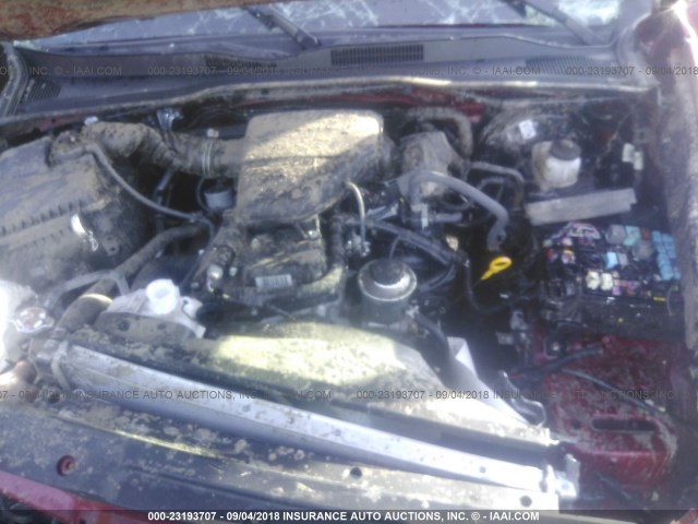 5TFSX5EN3JX058215 - 2018 TOYOTA TACOMA ACCESS CAB/SR/SR5 RED photo 10