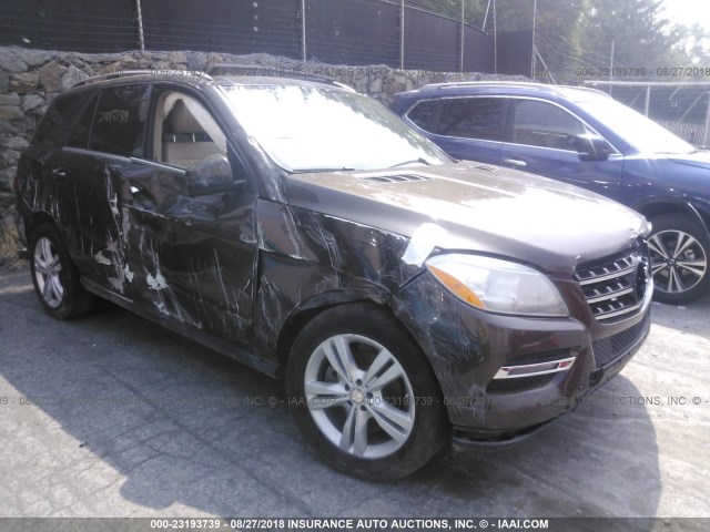 4JGDA5HB4DA175803 - 2013 MERCEDES-BENZ ML 350 4MATIC BROWN photo 1