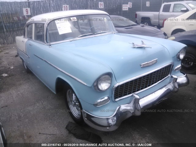 C55N157340 - 1955 CHEVROLET BEL AIR BLUE photo 1