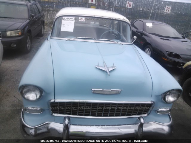 C55N157340 - 1955 CHEVROLET BEL AIR BLUE photo 6