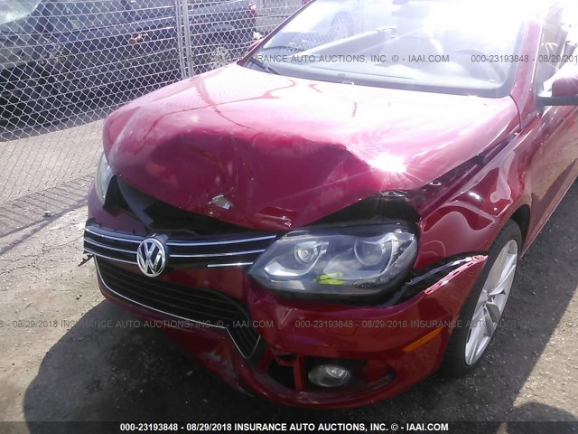 WVWFW8AH8EV002116 - 2014 VOLKSWAGEN EOS LUX/EXECUTIVE RED photo 6