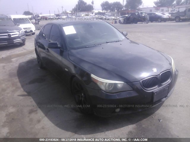 WBANB33545B116593 - 2005 BMW 545 I BLACK photo 1