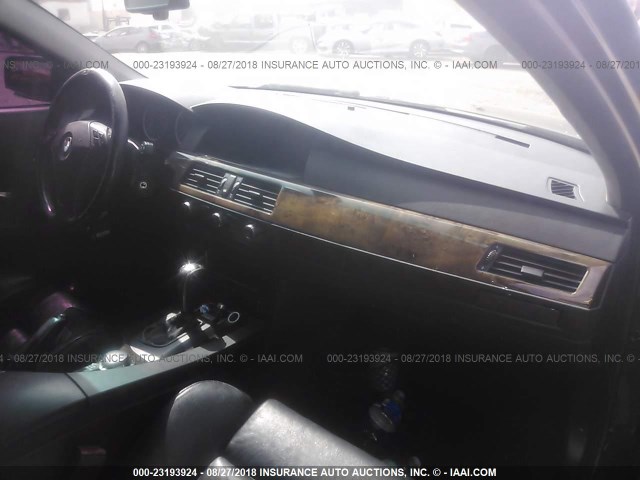 WBANB33545B116593 - 2005 BMW 545 I BLACK photo 5