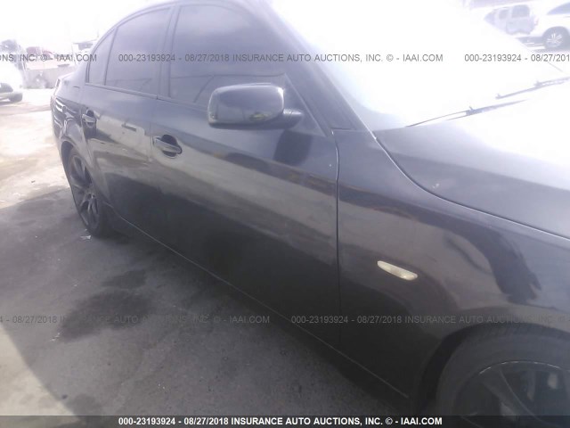 WBANB33545B116593 - 2005 BMW 545 I BLACK photo 6