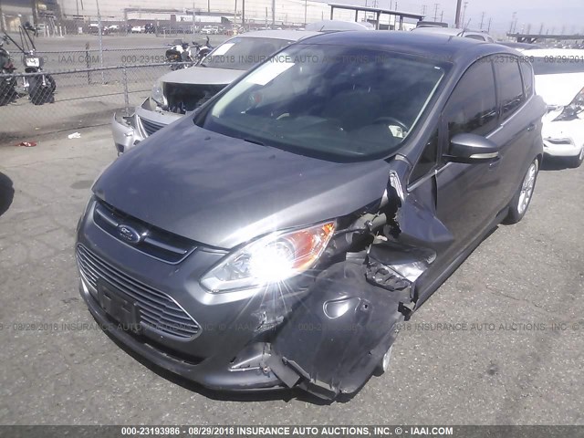 1FADP5BU8EL509582 - 2014 FORD C-MAX SEL GRAY photo 2