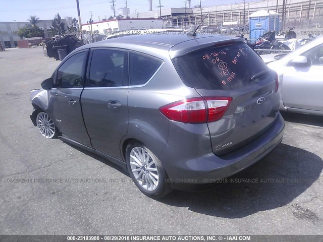 1FADP5BU8EL509582 - 2014 FORD C-MAX SEL GRAY photo 3