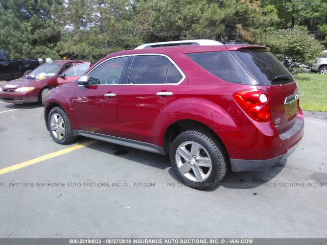 2GNFLHEK7E6171036 - 2014 CHEVROLET EQUINOX LTZ RED photo 3