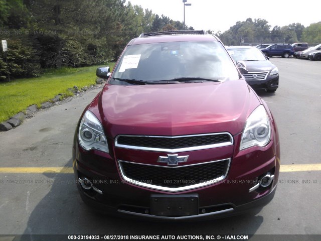 2GNFLHEK7E6171036 - 2014 CHEVROLET EQUINOX LTZ RED photo 6