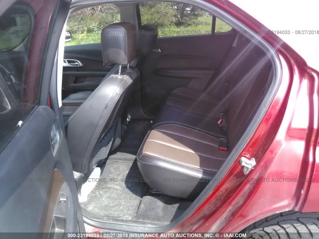 2GNFLHEK7E6171036 - 2014 CHEVROLET EQUINOX LTZ RED photo 8