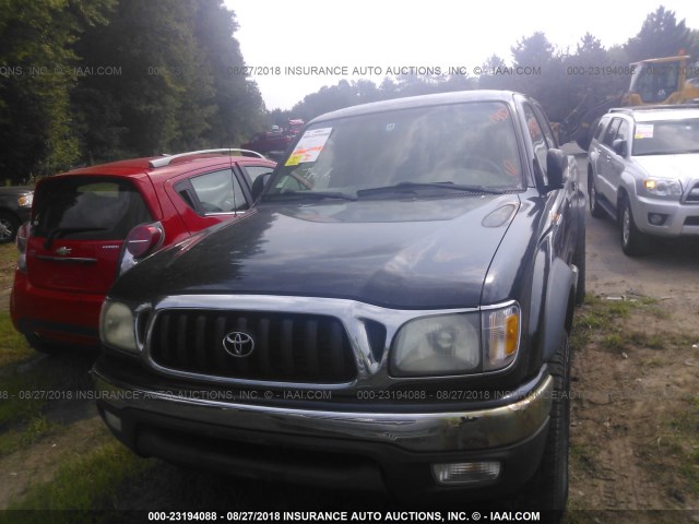 5TEHN72N34Z313670 - 2004 TOYOTA TACOMA DOUBLE CAB შავი ფოტო 6