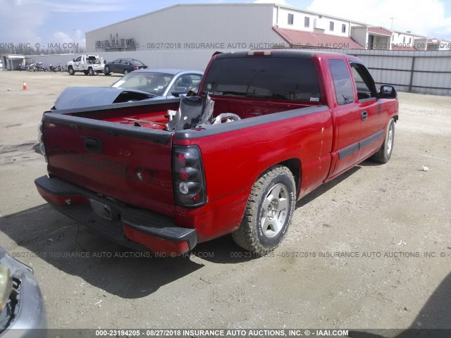 2GCEC19T231410260 - 2003 CHEVROLET SILVERADO C1500 RED photo 4