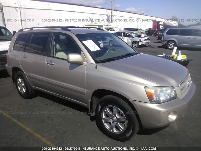 JTEEP21A960154232 - 2006 TOYOTA HIGHLANDER LIMITED GOLD photo 1