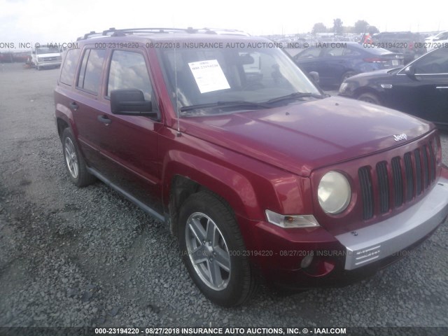 1J8FF48WX7D322424 - 2007 JEEP PATRIOT LIMITED RED photo 1